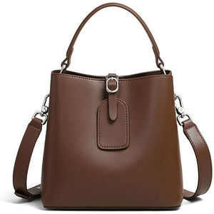 Bolso de Mano Cruzado de Cuero Impermeable Vintage para Mujer, Personalizable en Tamaño y Color, con Cadenas y Dos Correas, Precio Bajo al por Mayor - Product Image 1