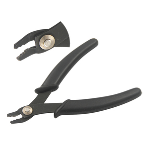 Pince à sertir les perles Standard pour sertissages de 2mm mâchoires droites taille 140mm avec poignées à ressort et en plastique fabrication de bijoux outil de sertissage de fil - Product Image 1