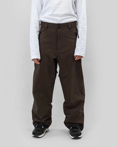 Pantalones de Nieve Anchos Marrones para Hombre, Pantalones de Esquí Rectos, Pantalones Casuales para Exteriores con Bolsillos, Pantalones de Esquí Holgados para Mujer - Product Image 1