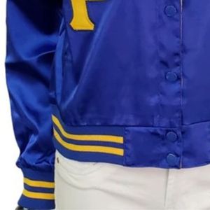 Women Satin Sorority Jacket Custom Embroidered Bomber <b>Coat</b> Smooth Lightweight Greek Letter Collegiate Fashion Outerwear Apparel - Product Image 6