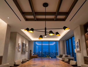 6-<b>Light</b> Metal Pendant <b>Light</b> for <b>Dining</b> Room Modern Ceiling Hanging Lamp Indoor Lighting Fixture LED Compatible Lumetal Vietnam - Product Image 5