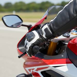 Guantes de Motociclismo Premium con Protección Rígida en los Nudillos, Guantes de Cuero para Motocicleta de Dedo Completo - Product Image 4