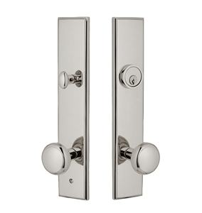 Manija de doble puerta de acero inoxidable con acabado níquel cepillado, de moda, para muebles del hogar, personalizable con puerta de paso y de privacidad - Product Image 1