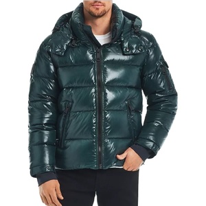 <b>Men</b> Red Puffer <b>Jacket</b> <b>Down</b> <b>Filled</b> Windproof Stand Collar Casual Winter Coat Slim Fit Zipper Closure Regular Length - Product Image 6