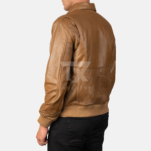 Full Zipper Fashion Leather <b>Jackets</b> for Men / Plain Dyed Solid Color Custom Made Men Fashion Leather <b>Jackets</b> with <b>Slim</b>-<b>fit</b> - Product Image 4