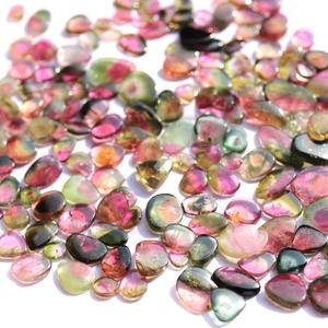 Venta al por mayor de turmalina de sandía bicolor natural en rodajas, increíble gema suelta para la fabricación de joyas - Product Image 2