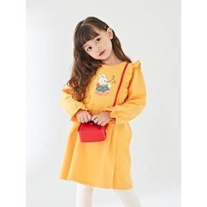 Vestido para Niñas de Inspiración Coreana OZKIZ con Volantes, Moda Infantil al por Mayor para 2-6 Años, Primavera/Otoño - Product Image 1