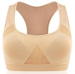 Women Seamless Sports <b>Bra</b> Comfortable <b>Stretch</b> Fabric High Support Activewear Running Fitness Gym Training Wear Top - Product Image 3