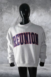 Sweat-shirt à capuche épais délavé style vintage personnalisé REUNION avec broderie appliquée de lettres, coupe oversize, streetwear d'hiver, OEM - Product Image 1