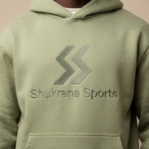 Ensemble sweat à capuche et pantalon de survêtement vintage épais et respirant en coton technique, grande taille, personnalisé avec logo, pour l'hiver, style streetwear, vente en gros - Product Image 2