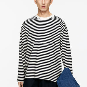 T-shirt vierge oversize à épaules tombantes Streetwear pour homme - Product Image 5