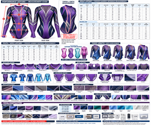 Leotardos Decorativos y para Gimnasia Artística |   Color Azul Marino con Bloques de Color - Seis Colores |   Fabricante de Ropa Deportiva | - Product Image 6