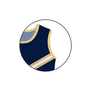 Uniformes de cheerleading personnalisés imprimés, vêtements de sport d'extérieur respirants en polyester/coton de haute qualité, nouvelle tenue de cheerleader - Product Image 3