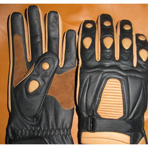 Guantes de motociclismo de cuero antideslizantes con protección rígida para los nudillos, guantes de motociclista unisex con protección completa para los dedos. - Product Image 4