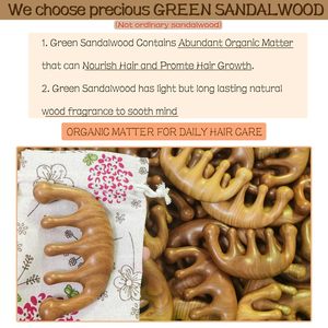 Herramienta de Masaje Gua Sha de Madera, Peine para Raspado del Cuero Cabelludo, Herramienta de Terapia de Madera Natural para Masaje Facial, Corporal y de Cabeza - Product Image 3