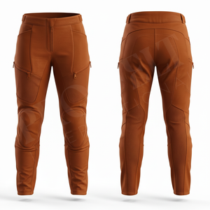 Pantalon de moto pour homme, pantalon de motard blindé et protecteur, tissu extensible respirant avec protections pour les genoux, pantalon de course moto - Product Image 4