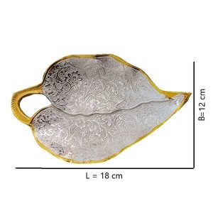Bandeja Decorativa Ecológica de Madera con Diseño de Hoja para Servir Frutos Secos y Nueces, 100 Unidades - Product Image 6