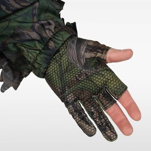Camouflage Hunting Gloves for <b>Men</b> - Fingerless - Lightweight Glove - Product Image 4