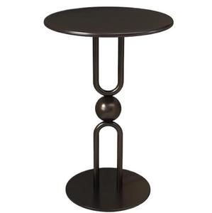 Mesa de Centro Redonda de Metal de Diseño Popular con Base Decorativa para Sala de Estar, Muebles de Hotel, Cafetería - Product Image 2