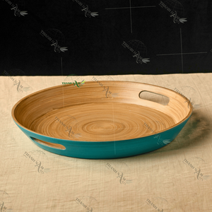 Produit chaud Élégant Design Classique Fabriqué À La Main Plateau De Service Écologique Accessoire Fait Main - Product Image 3