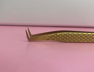 Pinzas Profesionales para Pestañas y Cejas Vired Impex, Alta Calidad, Precisión, Punta Suave de 10 mm, Acero Inoxidable Duradero - Product Image 3