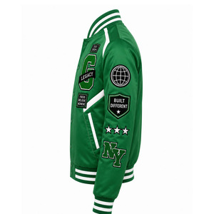 Veste Réversible Respirante Écologique à Séchage Rapide en Polyester Satiné 100% Imperméable de Haute Qualité avec Broderie de Logo Personnalisé en Gros - Product Image 3