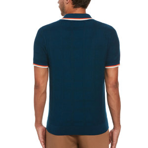 T-shirt polo pour homme en tissu confortable à séchage rapide, faible MOQ, fabriqué en usine, léger, couleur unique - Product Image 2