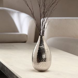 Premium handcrafted metal flower <b>vase</b> artistic design <b>unique</b> finish ideal for elegant home decor and floral arrangement display - Product Image 6