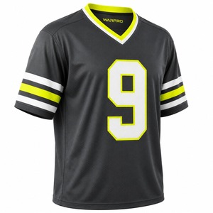 Camiseta de Fútbol Americano Personalizada, 100% Poliéster, Impresión por Transferencia de Calor de Alta Calidad, Secado Rápido, Unisex, Manga Corta, para Fanáticos - Product Image 3