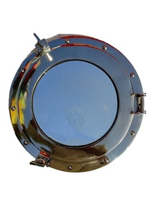 Proveedor a granel Ventana de ojo de buey náutico de aluminio de 12 pulgadas Decoración de pared marítima multifuncional Espejo Suministros marinos - Product Image 2