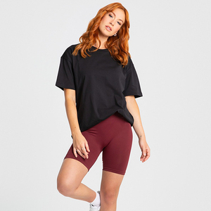 New Design Women <b>Black</b> O-Neck Short Sleeve Loose Women <b>Summer</b> Wear Fit Cotton Solid Color Casual Daily Wear <b>Top</b> Women <b>Summer</b> - Product Image 4