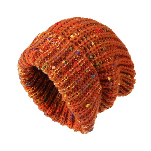 Unisex Knit Beanie Hat 100% Acrylic Cuffed <b>Winter</b> <b>Cap</b> Casual Style for Adults Black Multicolor Speckle Pattern - Product Image 6