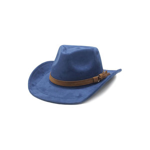 Chapeau de cowboy en cuir marron unisexe pour adulte, décontracté, réglable, pour l'extérieur, printemps-été - Product Image 2