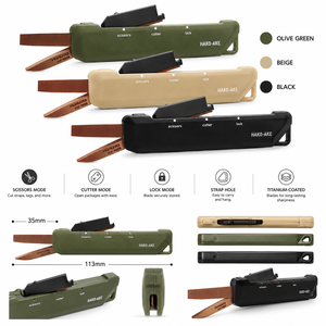 GANRAKU KOKUYO HAKO-AKE Tijeras de Titanio de Doble Uso, Herramienta Multiusos Japonesa Premium para Abrir Cajas, para Almacén, Oficina y Uso Diario - Product Image 2