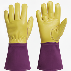Gants de soudage longs et résistants en cuir de vachette pour hommes – Protection des mains au travail - Product Image 4
