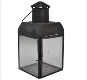 Farol de Hierro Alto Negro para Decoración del Hogar, Hecho a Mano, Duradero, Ofrece Iluminación Cálida y Brillante, Estructura Elegante y Resistente - Product Image 6