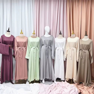 Abaya de Lujo para Mujer, Fabricada por OEM, Tela Nidha Suave, Vestido Maxi Musulmán con Logotipo Personalizado y Empaque de Boutique - Product Image 4