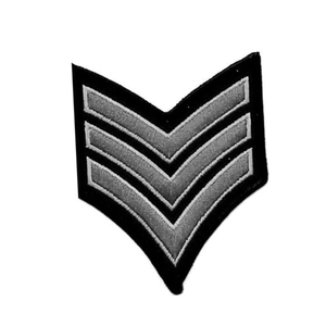Tactical Sleeve Rank Chevron <b>Machine</b> Patch for Uniform Patch Clothing for Heat Transfer Custom Embroidery Patches Chevron - Product Image 3