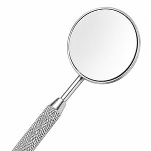 Handheld Pocket Round Stainless Steel <b>Mirror</b> 3X <b>Magnifying</b> Single Side Silver Finish <b>Makeup</b> Tool - Product Image 2