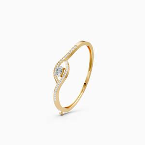 Pulsera Kada de diamantes cultivados en laboratorio Pure Sight con diamantes de 2.13 quilates en oro amarillo de 9 quilates, oro blanco y oro rosa - Product Image 2