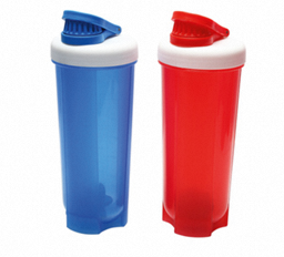 Blue Plastic Drink Holder 600ml <b>Shaker</b> <b>Bottle</b> with Flip Lid Reusable for Travel Modern Style for Certified - Product Image 4