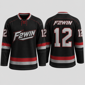 เสื้อทีมฮอกกี้ Custom Force 2 Win แบบพิมพ์ลายดิจิทัล โพลีเอสเตอร์ แขนยาว ระบายอากาศได้ดี ซับเหงื่อ สายรัดปรับได้ คอกลม - Product Image 6