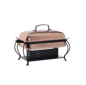 Increíble calentador de alimentos tipo chafing dish de acero inoxidable, juego de vajilla para hotel con marco de metal negro, apto para congelador. - Product Image 4