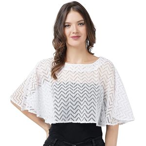Poncho en crochet pour femme, cape transparente, châle ample, style bohème, paréo de plage - Product Image 2