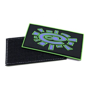 Custom Soft PVC Badge Heat Transfer Labels Rubber Logo Patches for Clothing Bag Hat <b>Shoes</b> Garment Decoration <b>Hook</b>-and-Loop - Product Image 2