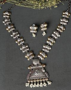 ชุดเครื่องประดับเจ้าสาววินเทจสองสี ประดับเพชรซิร์คอน ลายดอกไม้ สร้อยคอ ต่างหู สไตล์โบโฮ สำหรับงานแต่งงาน งานหมั้น ของขวัญวันครบรอบ - Product Image 1