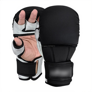 Guantes de Boxeo MMA Profesionales con Forma Especial, Forro Interior de Cuero Engrosado para Cierre, Ligeros, Transpirables, de Secado Rápido, Unisex - Product Image 1