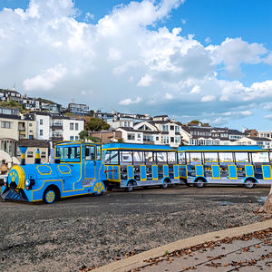 <span class=keywords><strong>Train</strong></span> électrique sans rail <span class=keywords><strong>en</strong></span> métal pour parc d'attractions extérieur de centre commercial, 42 places - Product Image 1