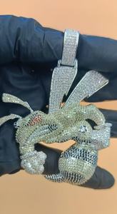 Iced Out VVS Moissanite <b>Bumble</b> <b>Bee</b> Pendant 925 Silver pendant Luxury Fashion <b>Jewelry</b> Hip Hop Pendant FIne <b>Jewelry</b> For Men's - Product Image 3
