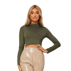 Solid Trader Crop Top Femme, Design Épuré et Élégant, Coutures Robustes, Longue Durée, Respirant, Doux pour la Peau, Style Western - Product Image 6